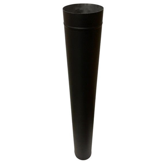 6x48 Heatfab Black Single Wall Stove Pipe - Clearance