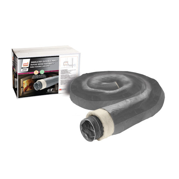 10 ft. Insulated Flex Pipe for 4 in. Fresh Air Intake (AC02091)