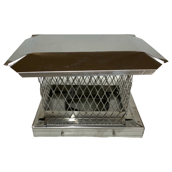 6" x 8" x 13" Deluxe Hinged Terra-cotta Top Plate With Rain Cap - Clearance