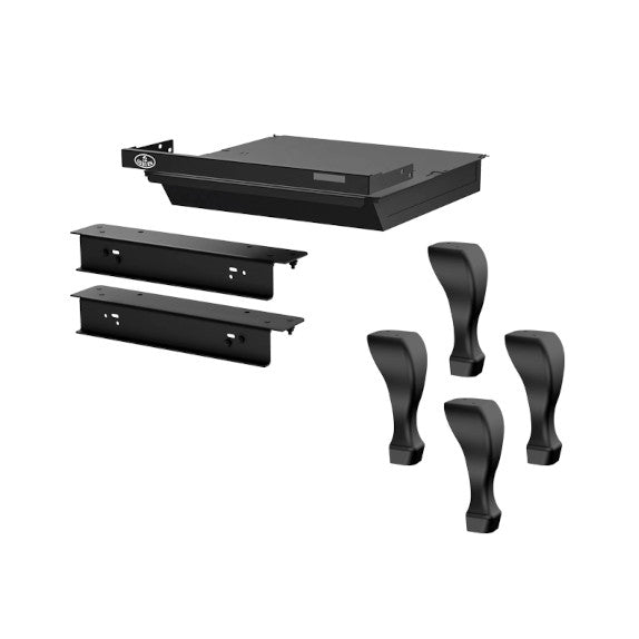 Black Cast Iron Leg Kit with Ash Drawer and Safety Lid (OA10226)