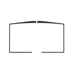 Black Cast Iron Door Overlay (OA10610)