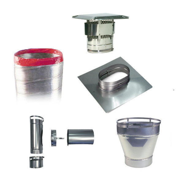 Oval Stainless Steel Flue Lining Kits