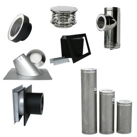 Through the Wall Kit for Rock-Vent Insulated Class A Chimney Pipe -  Rockford Chimney