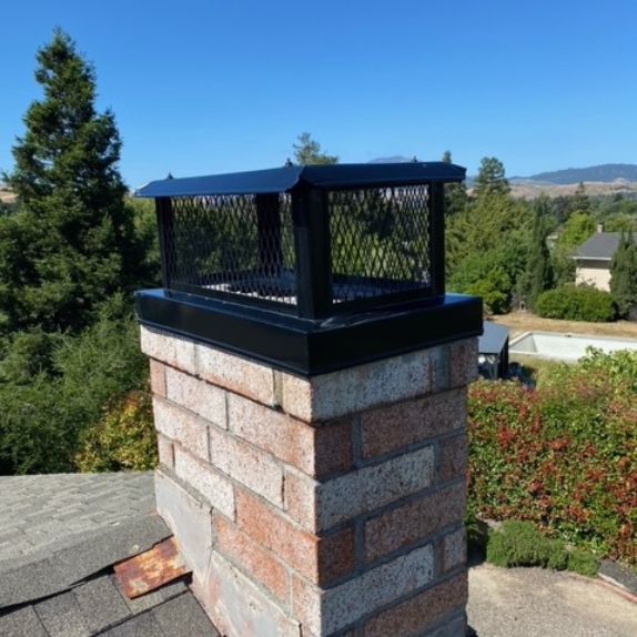 Stainless Steel Chimney Cap | Outside Mount with Basic Lid for Multi-Flue