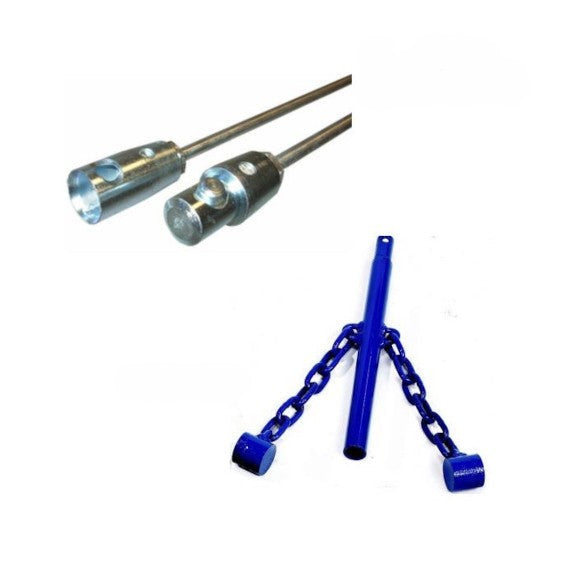 Clay Flue Tile Breaker and Rods Kit - Rental