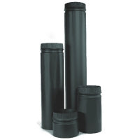 Selkirk 6-in x 6-in x 45-Degree Black Stainless Steel Stove Pipe